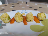 Bolitas de mijo-calabacín-brócoli