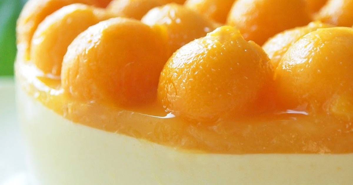 Mango and Coconut No Bake Cheesecake