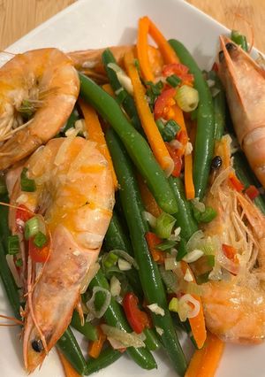 Foto resep Green Beans & Prawns 🦐 Stir Fry/Oseng Udang Buncis
