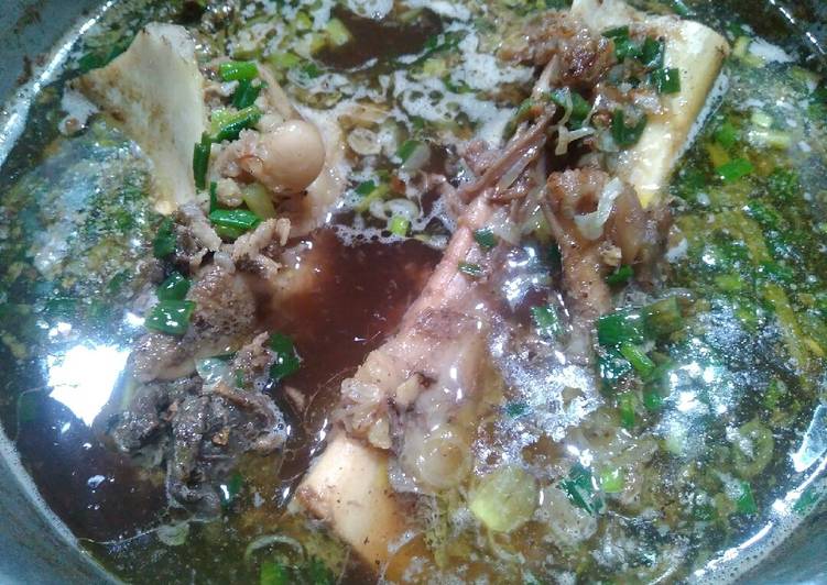 Rawon tetelan daging sapi