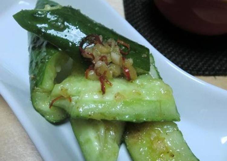 Easiest Way to Make Speedy Standard and Simple Recipe for Addictively Delicious Pounded Cucumbers