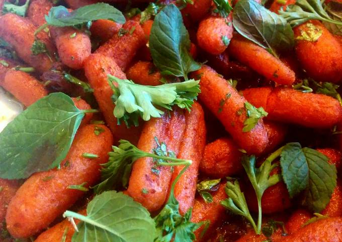 Carrot, Raisin, and Herb Salad