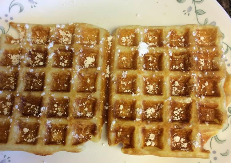 Simple Way to Make Super Quick Homemade Buttermilk waffles