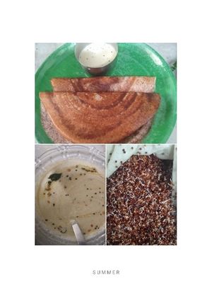 A picture of Sprouted Ragi Dosa.