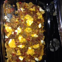 A picture of Walking Taco Casserole.