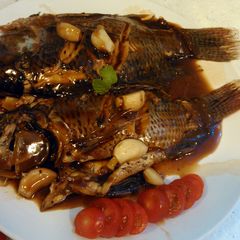 A picture of 3J's Adobong Tilapia.