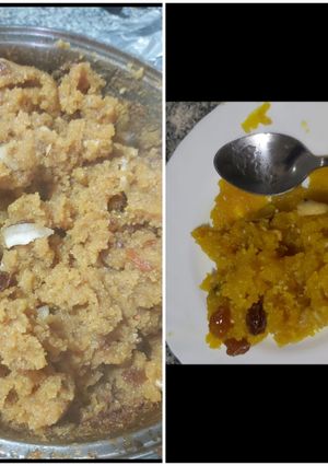 A picture of Dood wala halwa.