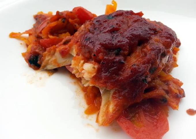 Recipe of Quick Fish In Spaghetti Sauce