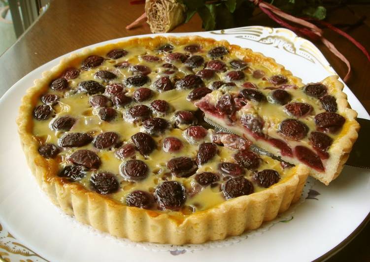 Step-by-Step Guide to Make Homemade ‘‘Flan aux Cerises’ Cherry Tart