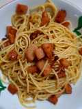 Aglio Olio Pasta with Ham (pork)