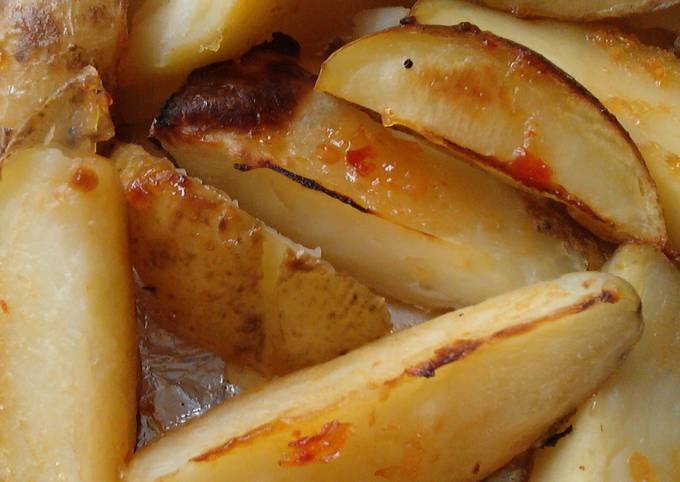 Simple Way to Make Perfect Vickys Sweet Chilli Sauced Potato Wedges, GF DF EF SF NF