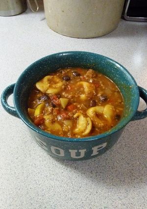 A picture of Sarah's Hearty Harvest Tortellini Chilli.