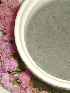 A picture of Soy-Soy (Soy Milk + Tofu) Beauty Pudding with Sesame Paste.