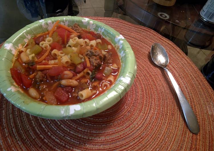 Get Breakfast of Pasta Fagioli Soup