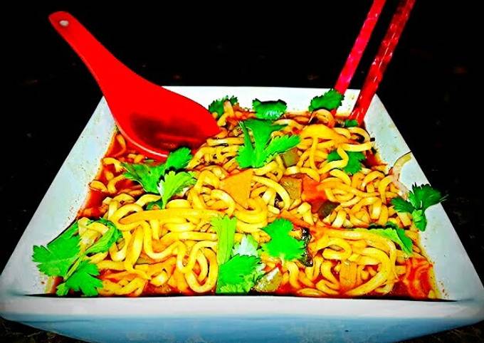 Steps to Make Ultimate Mike's Spicy House Noodles