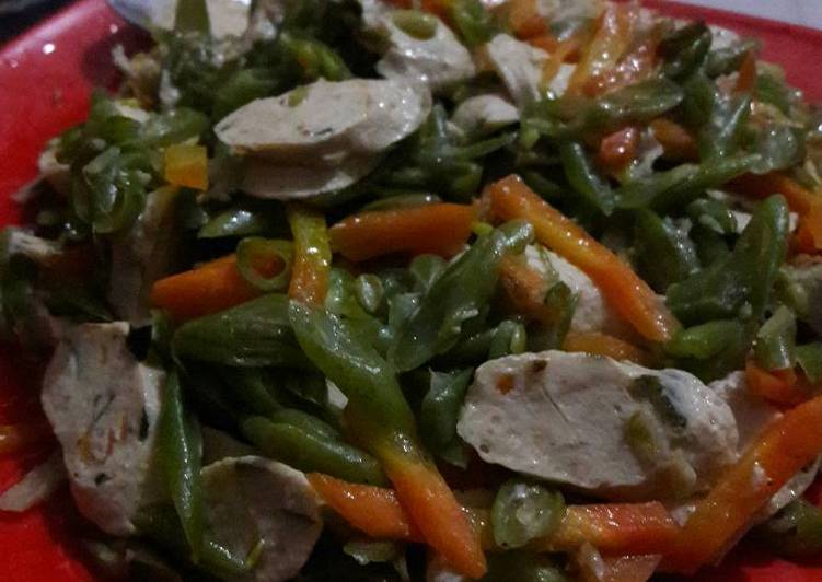 Cara Menyiapkan Ca buncis otak otak Lezat