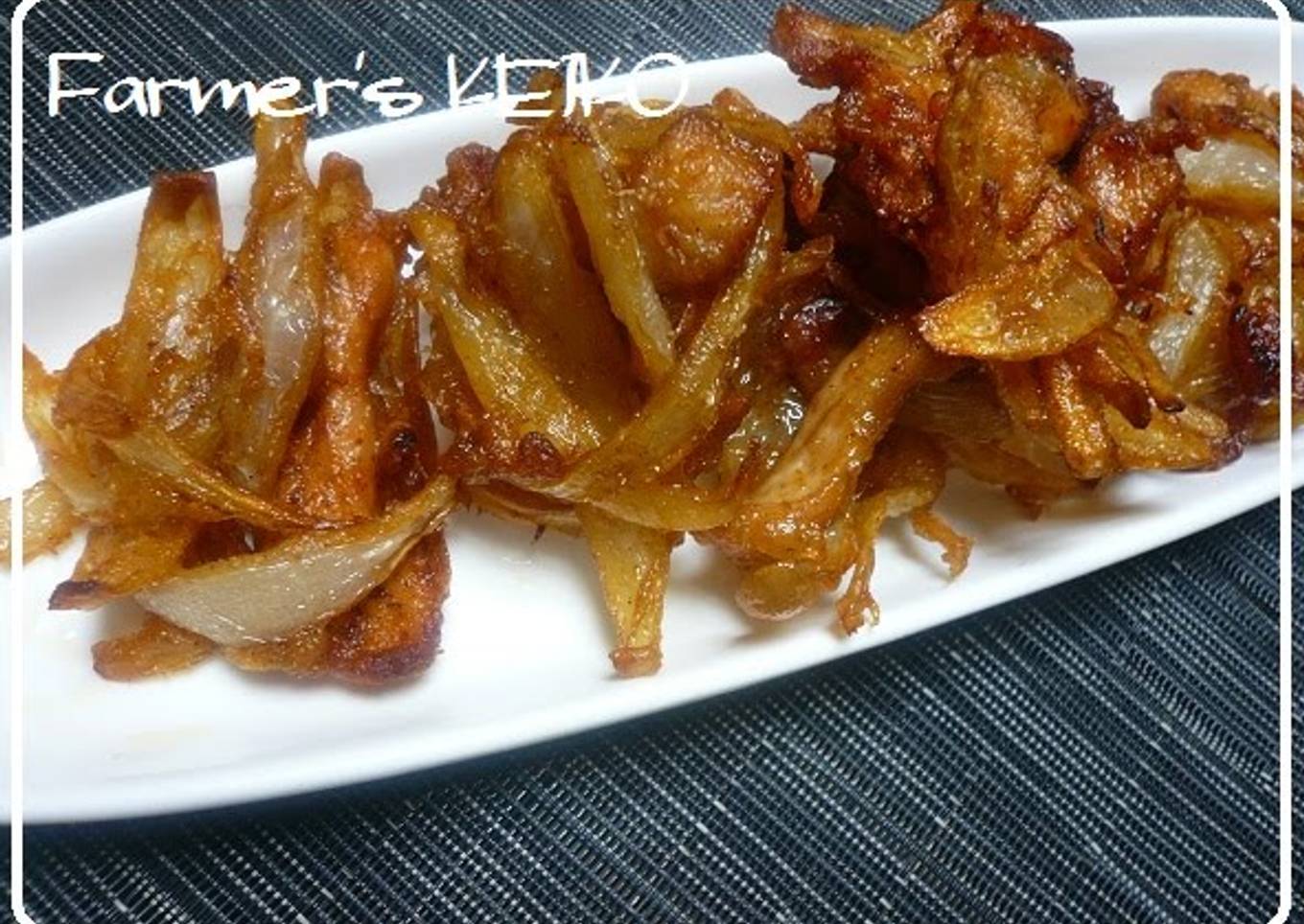 Farmhouse Recipe: Chinese-style Onion Kakiage Fritters