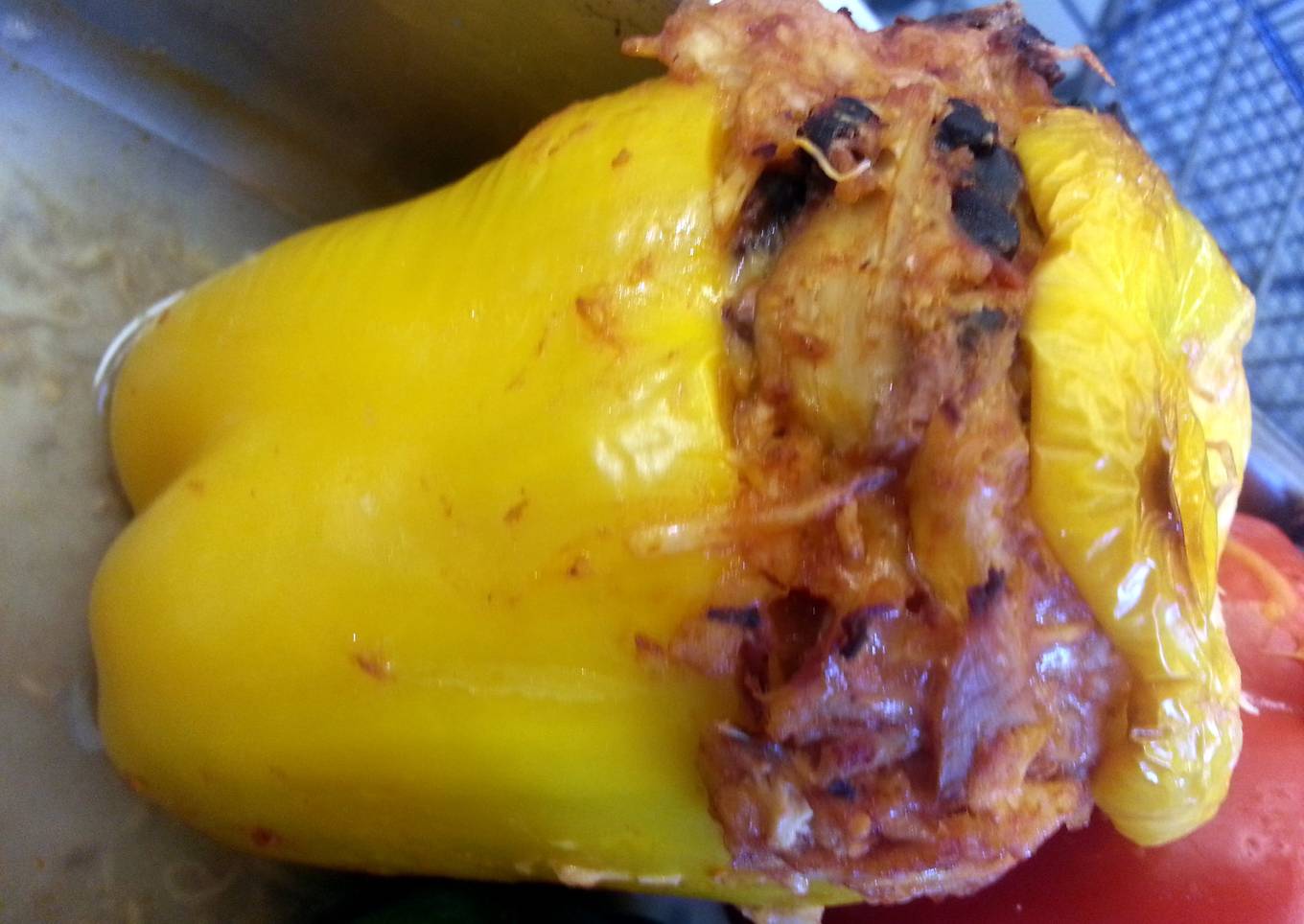 Chipotle Chicken Stuffed Bell Pepper