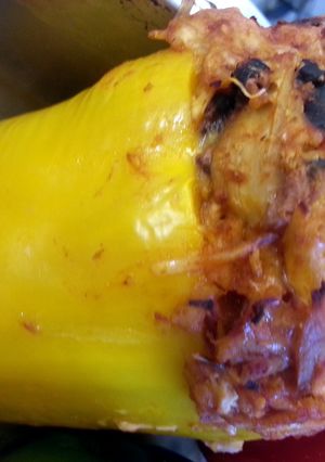 A picture of Chipotle Chicken Stuffed Bell Pepper.