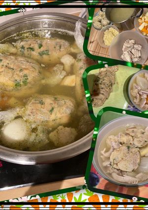 Húsleves Töltikével 🍗🥕🥔🌶🍅🧄🥚🍞🧅😋 recept fotója