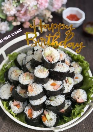 Foto resep Sushi Cake (3 Macam Sushi)