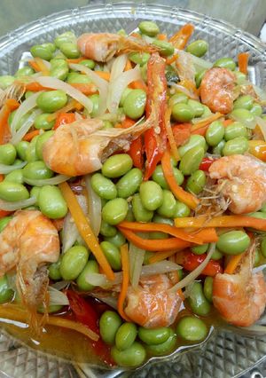 Foto resep Oseng Edamame Udang