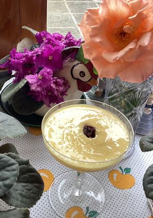 Una foto de Mousse de mango