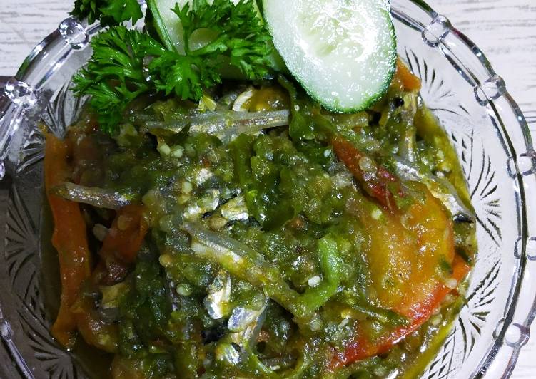 Resep Sambal teri cabe hijau Anti Gagal