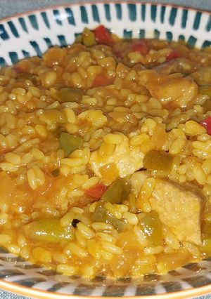 Foto principal de Arroz con presa y espárragos