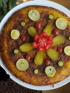 عکسی از دستور کوکو سیب زمینی رنده ای