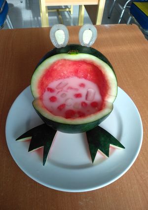 Foto resep Fruits carving dari buah semangka