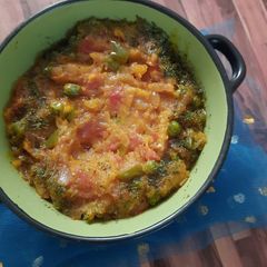 A picture of Pumbkin ki sabji.