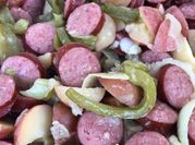 A picture of smoked sausage