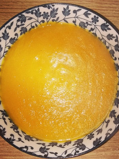 Una foto de Crema de calabaza y zanahoria
