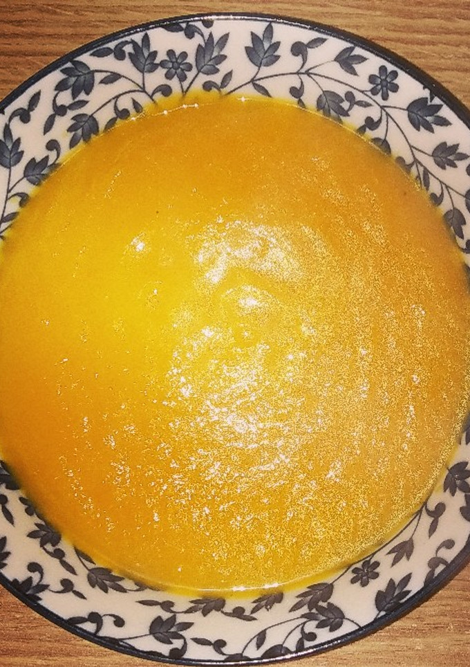 Una foto de Crema de calabaza y zanahoria