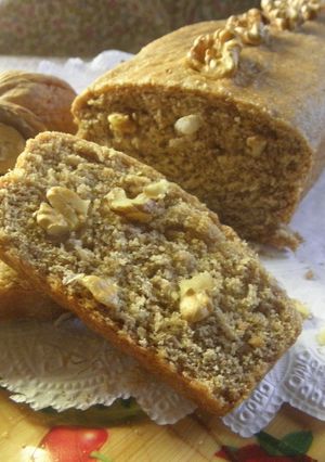 Una foto de Pan de harina de soja y nuez