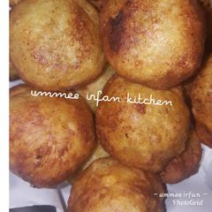 A picture of Plantain puf puf #plantainrecipecontest.