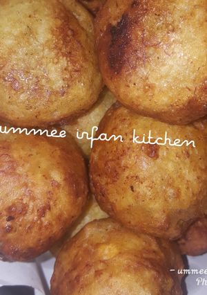 A picture of Plantain puf puf #plantainrecipecontest.