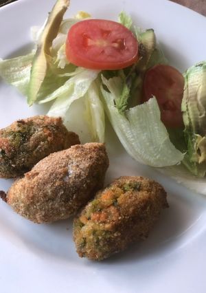 Una foto de Croquetas de zanahoria y brócoli
