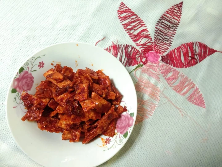 Langkah Gampang Membuat Resep Sambal Keripik Singkong Balado Pedas yang Lezat Sekali Anti Ribet, Bisa Manjain Lidah
