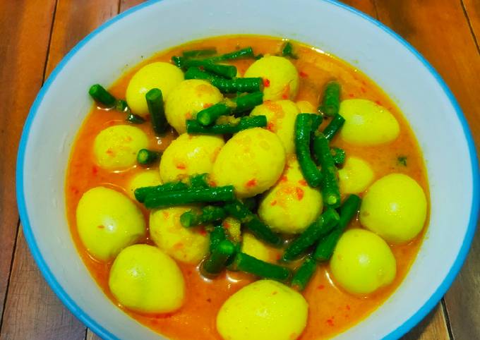 Resep Gulai Kacang Panjang Telor Puyuh Oleh Veni Km Cookpad