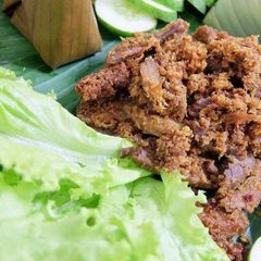 A picture of Indonesian Herbs Fried Beef (Empal).