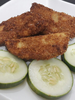 A picture of Crunchy coconut yam fries.