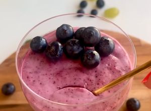 Foto de Mousse de mirtilos