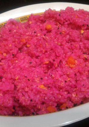 Foto resep Nasi goreng merah buah naga #pr_bukannasibiasa