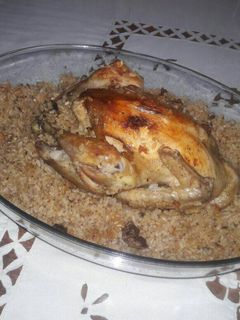 صورة لوصفة فراخ محشية بالأرز والكبدة