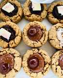 คุกกี้โอ้ตหยอดหน้าชอกโกแลตที่ชอบ🍫🍪(Oat cookies topping with Favorite Choco Bar)🍫