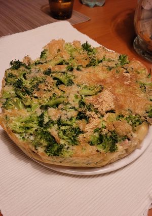 Foto principal de Fit quiche de brócoli y shiitake