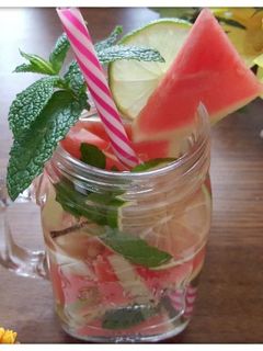 Hình của món Nước Detox Dưa Hấu - Giảm huyết áp, tốt cho tim mạch.