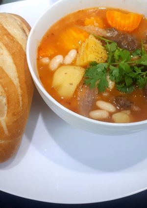Hình của món Bò Nấu Đậu.